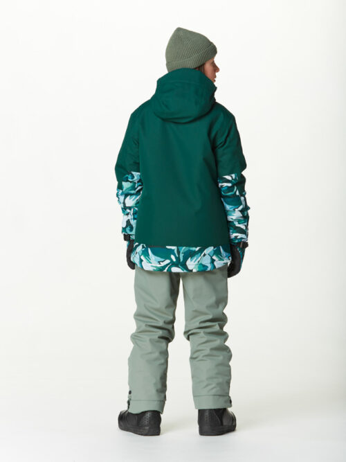 Παιδικό μπουφάν για το βουνό από την εταιρία Picture σε πράσινο χρώμα με σχέδια.