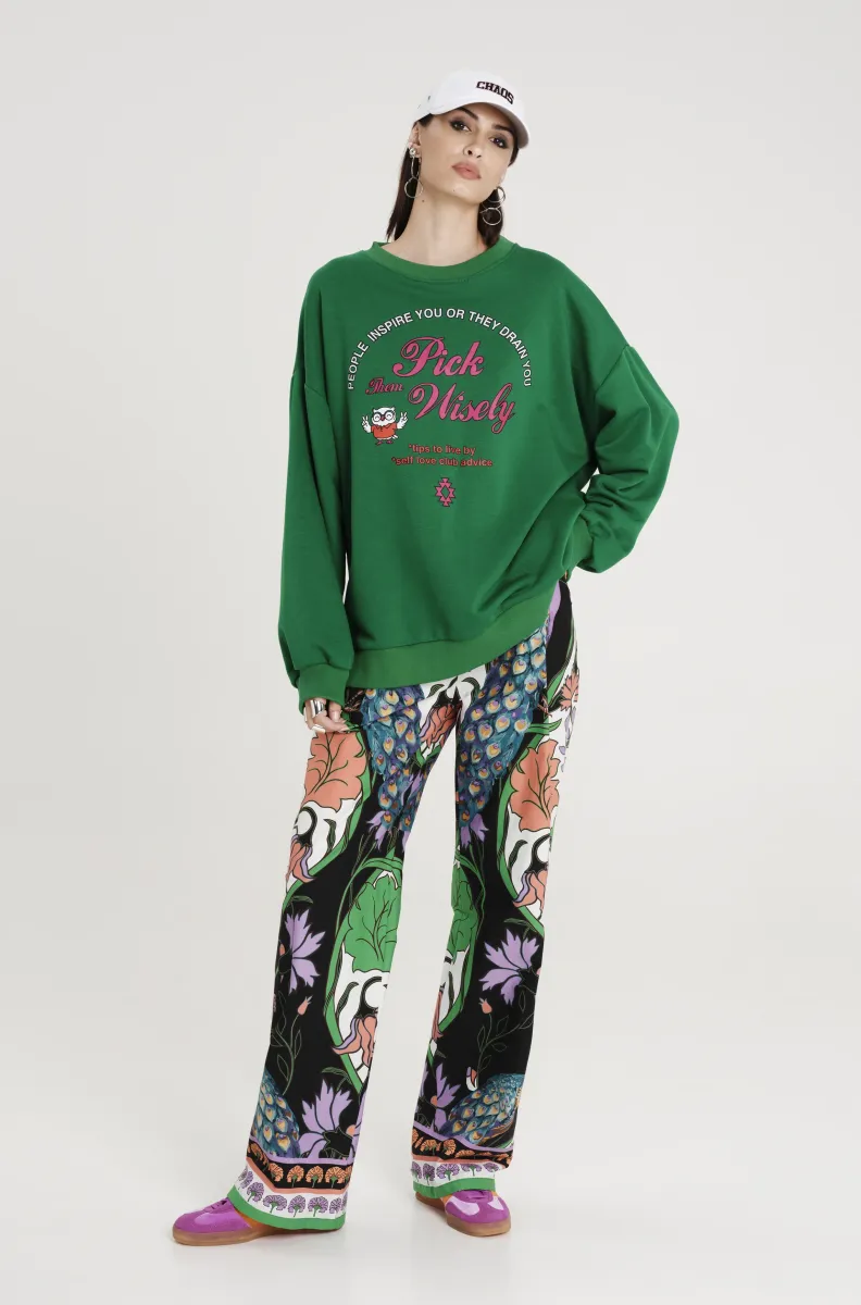 Φούτερ από την Peace & Chaos με σχέδια.