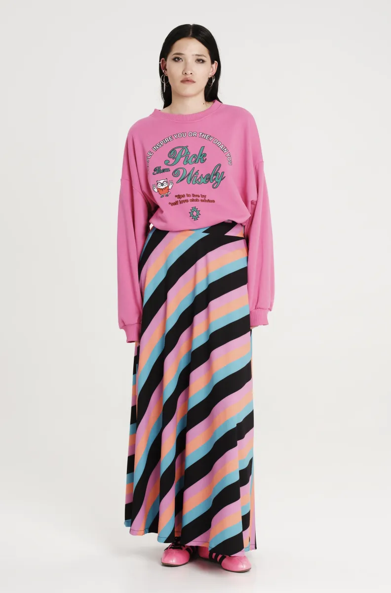 Μaκριά Φούστα με ρίγες από την εταιρία Peace and Chaos.