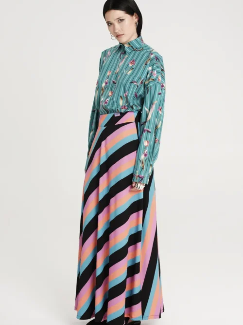 Μaκριά Φούστα με ρίγες από την εταιρία Peace and Chaos.