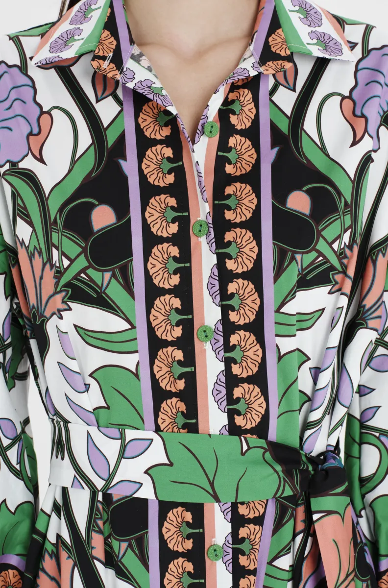 Μακρύ φόρεμα με σχέδια από την εταιρία Peace and Chaos.