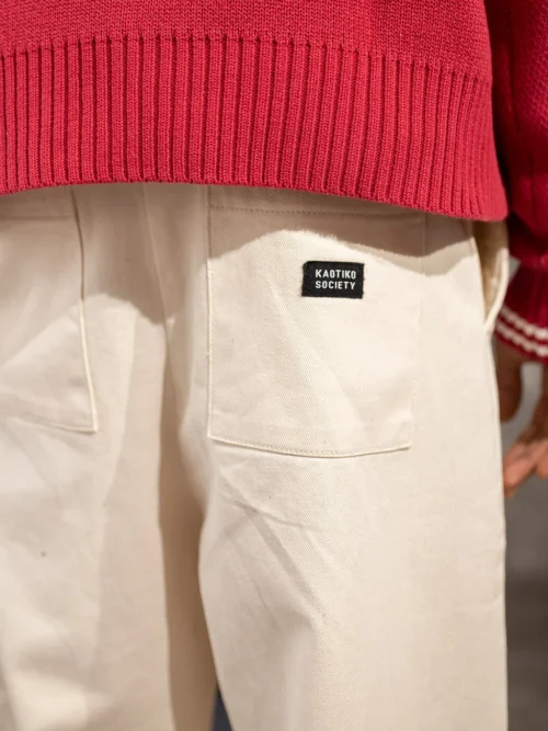 Kaotiko Pant Logan Unisex – Ivory - Image 4