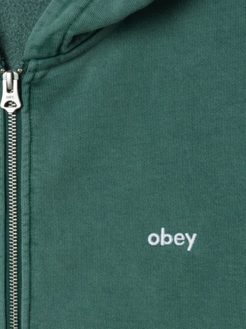 Obey Lowercase Pigment Zip Hood Fleece - Image 3