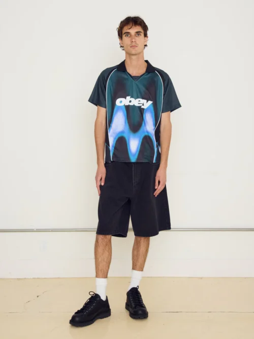 Obey Blurred Soccer Jersey T-shirt - Image 11