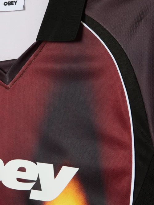 Obey Blurred Soccer Jersey T-shirt - Image 3