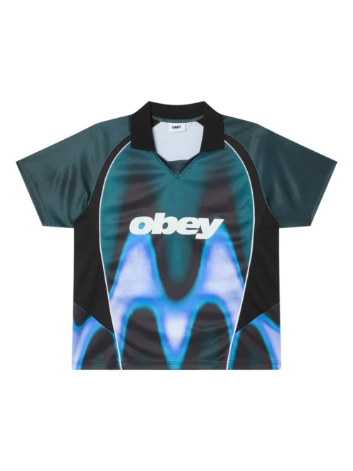 Obey Blurred Soccer Jersey T-shirt - Image 7