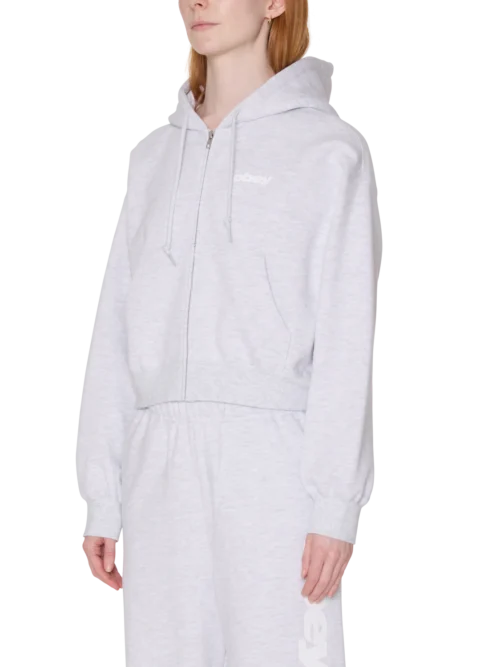 Obey League Cropped Zip Hood Fleece - Image 3