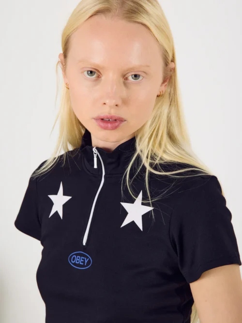 Obey Relay Mock Neck T-shirt - Image 5