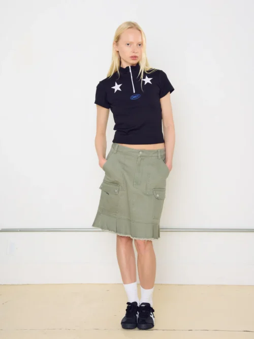 Obey Relay Mock Neck T-shirt - Image 7