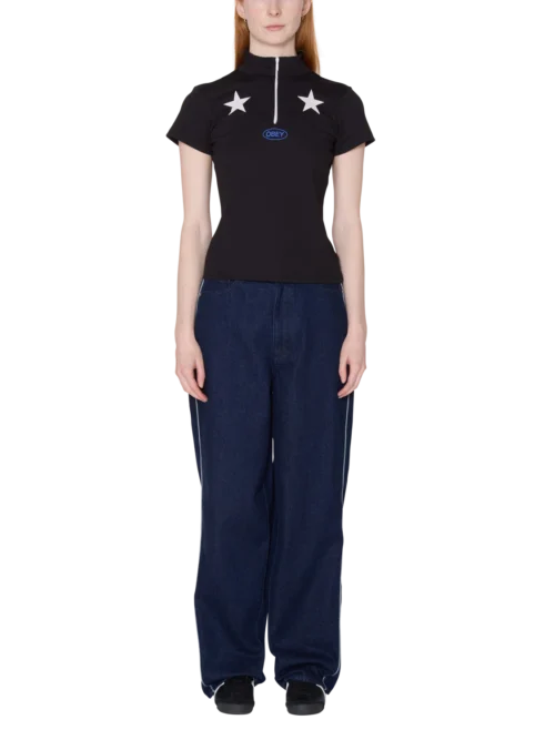 Obey Relay Mock Neck T-shirt - Image 4