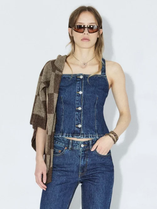 Dr.Denim Niamh Top - Stream Dark Retro Vintage - Image 3