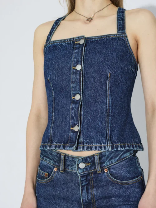 Dr.Denim Niamh Top - Stream Dark Retro Vintage - Image 7