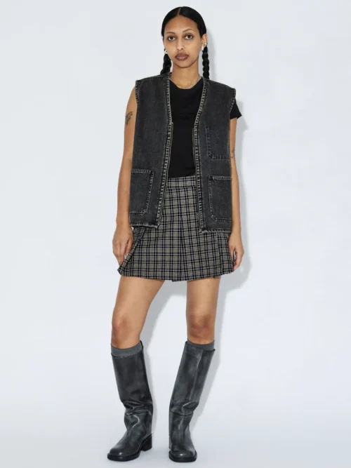 Dr.Denim Enver Worker Vest - Aged Black - Image 5