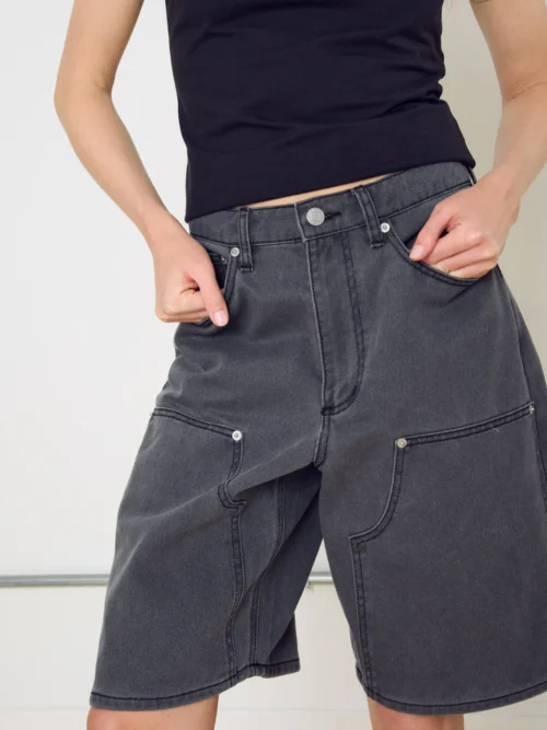 Obey Shift Panel Denim Short - Image 5