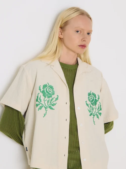 Obey Roses Embellished Shirt - Image 5