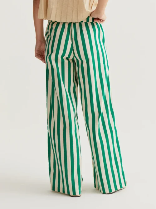 Compania Fantastica Bamboo Green Print Trousers - Image 3