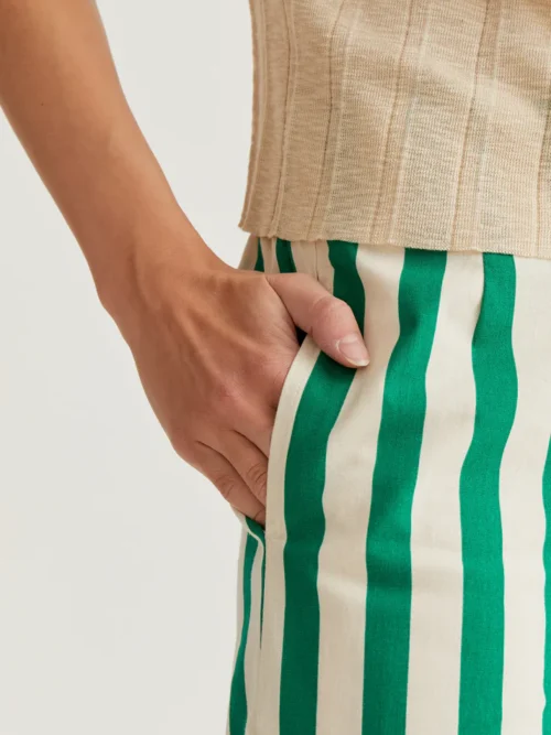 Compania Fantastica Bamboo Green Print Trousers - Image 4