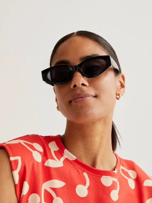 Compania Fantastica Burgundy Red Print Short Dress - Image 5