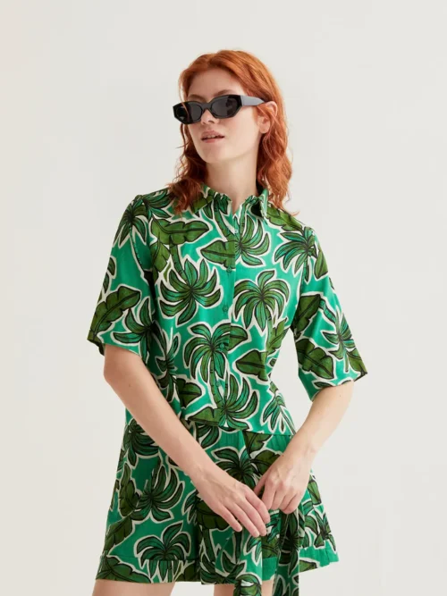 Compania Fantastica Shirt Palm Tree Print - Image 2