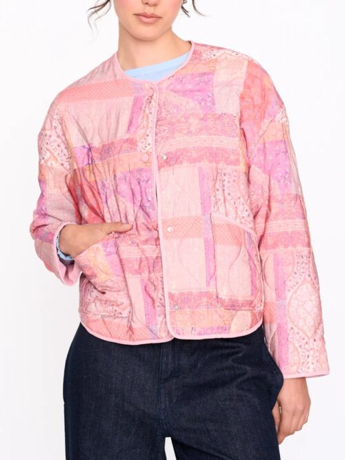 24Colours Quilted Patterned Jacket - Image 1