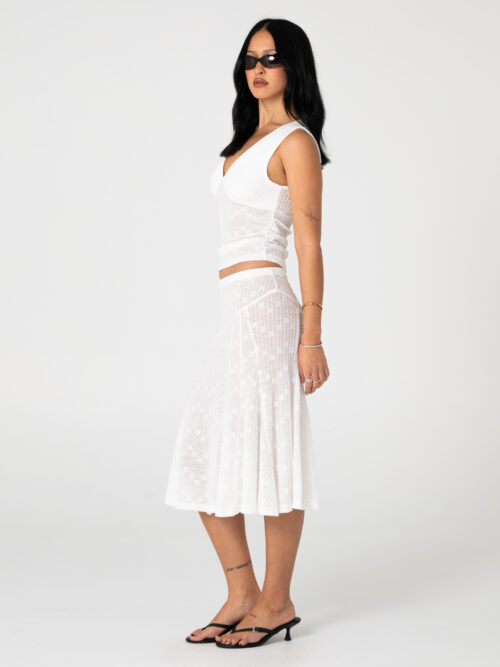 Rusty Roma Lace V Neck Top - Image 6