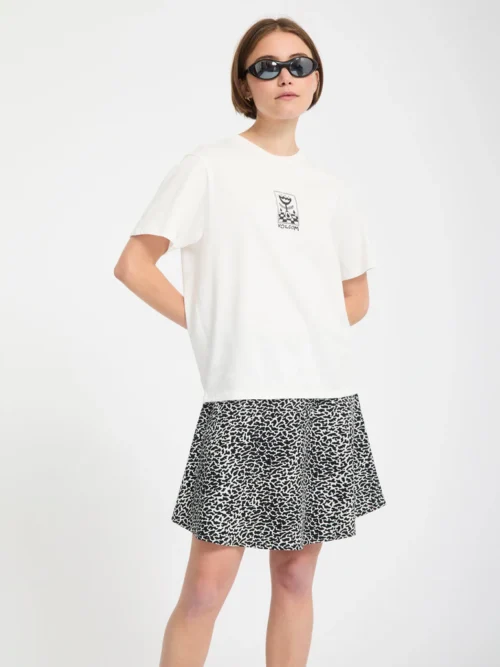 Volcom Rawly Skirt - Black White - Image 4