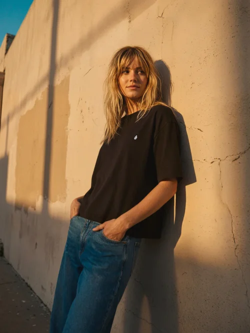 Volcom Stone Blanks Up T-Shirt - Black - Image 9