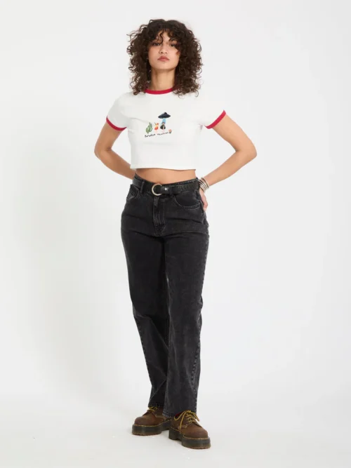 Volcom Mickey Mason Crop Top - Off White - Image 6