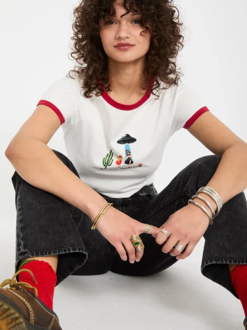 Volcom Mickey Mason Crop Top - Off White - Image 12