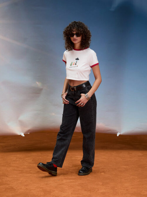 Volcom Mickey Mason Crop Top - Off White - Image 15