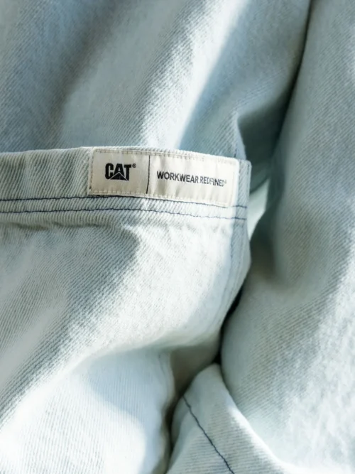 Caterpillar Light Wash Denim Overshirt - Image 6