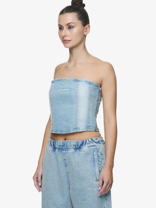 Pegador Miranda Denim Tube Top - Image 2