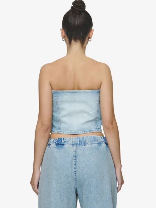 Pegador Miranda Denim Tube Top - Image 3