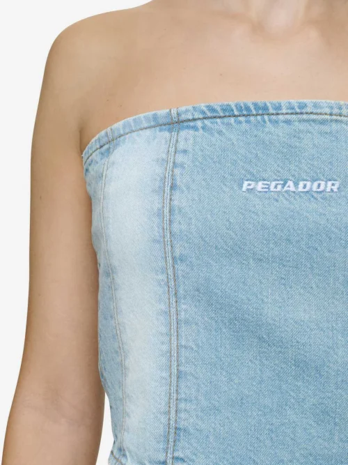 Pegador Miranda Denim Tube Top - Image 6