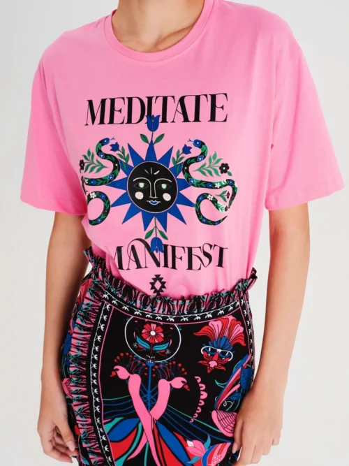 Peace & Chaos Cosmology Mini Skirt - Image 4