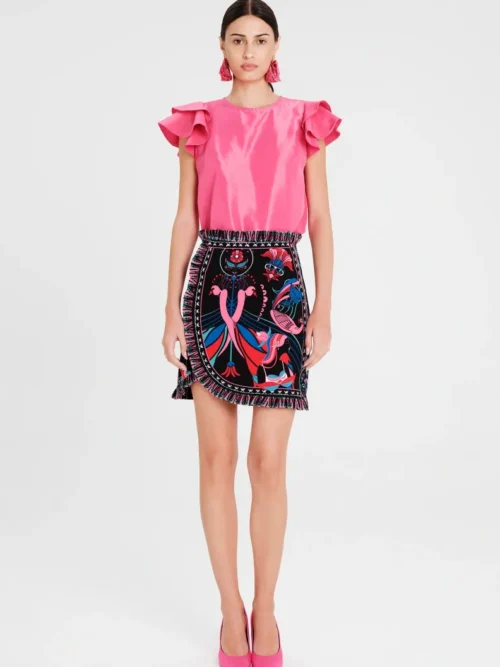 Peace & Chaos Cosmology Mini Skirt - Image 5