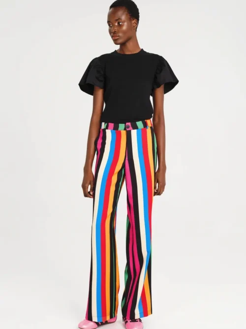 Παντελόνι σε ίσια γραμμή Πλαϊνές τσέπες και διακοσμητική πίσω τσέπη Μεταλλική λεπτομέρεια Chaka