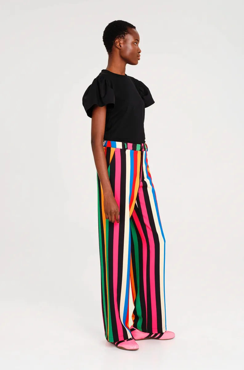 Παντελόνι σε ίσια γραμμή Πλαϊνές τσέπες και διακοσμητική πίσω τσέπη Μεταλλική λεπτομέρεια Chaka