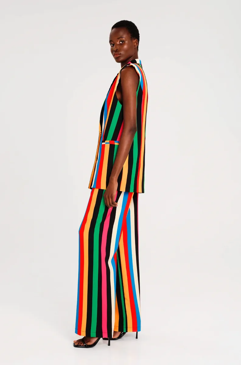 Παντελόνι σε ίσια γραμμή Πλαϊνές τσέπες και διακοσμητική πίσω τσέπη Μεταλλική λεπτομέρεια Chaka