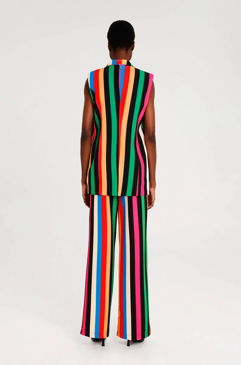 Παντελόνι σε ίσια γραμμή Πλαϊνές τσέπες και διακοσμητική πίσω τσέπη Μεταλλική λεπτομέρεια Chaka