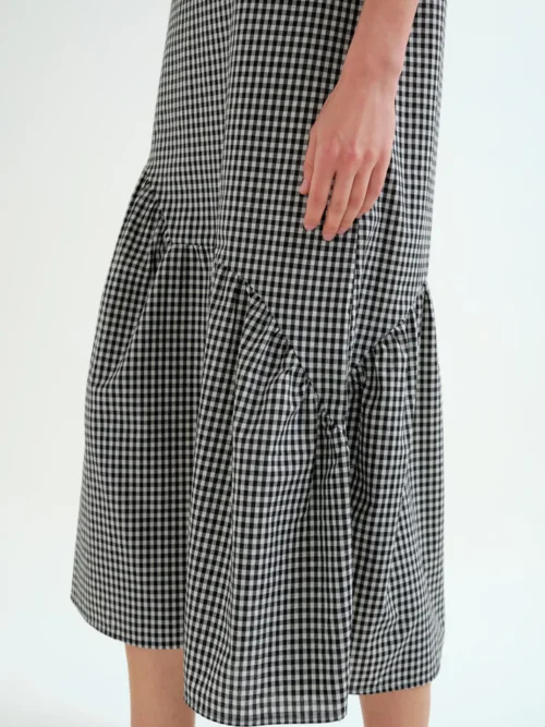 Compania Fantastica Gingham Midi Dress - Image 4