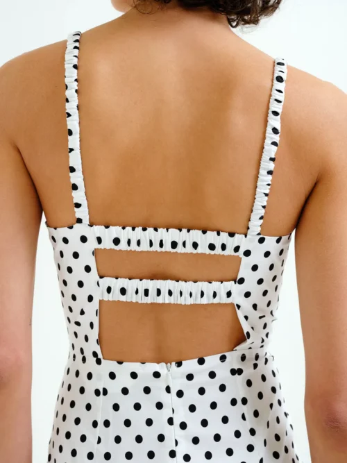 Compania Fantastica Polka Dot Midi Dress - Image 4