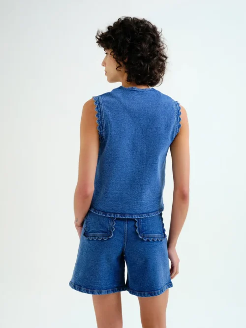 Compania Fantastica Denim Vest - Image 3