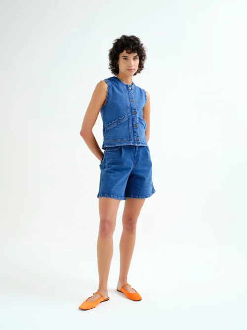 Compania Fantastica Denim Vest - Image 4