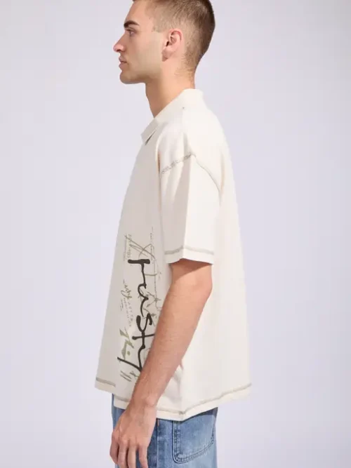 Rusty Funkshen Short Sleeve Polo Shirt - Image 3