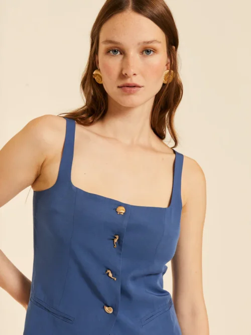 Pepaloves Blue Vest Top - Image 4