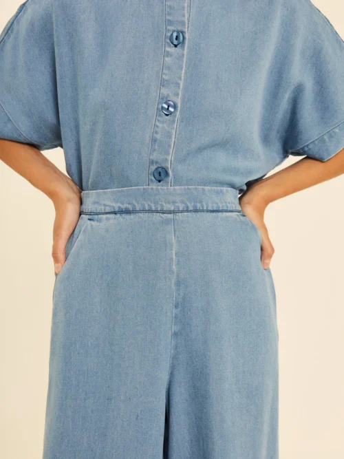 Pepaloves Wide-leg Denim Trousers - Image 3