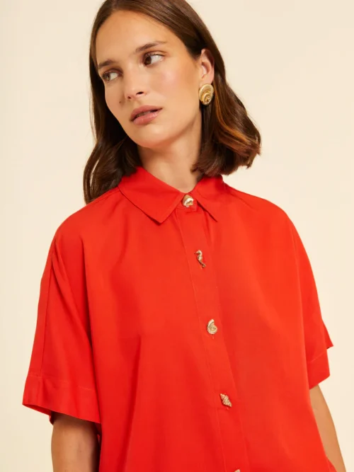 Pepaloves Red Short-Sleeved Shirt - Image 4