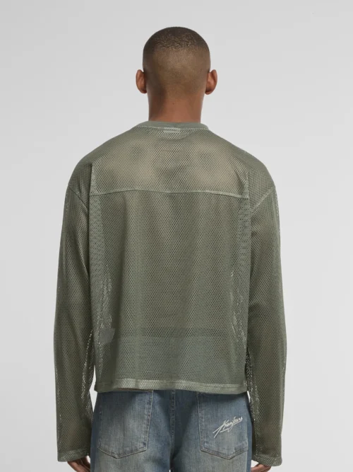 Karl Kani Stencil Mesh Boxy Long Sleeve - Image 4