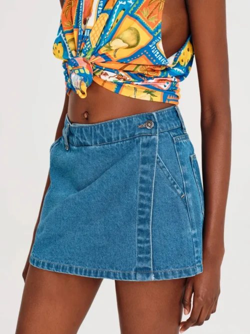 Peace & Chaos Instinct Denim Skort - Image 3